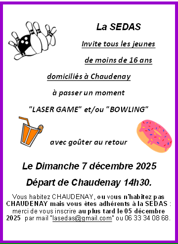 Après-midi jeux offert par LA SEDAS